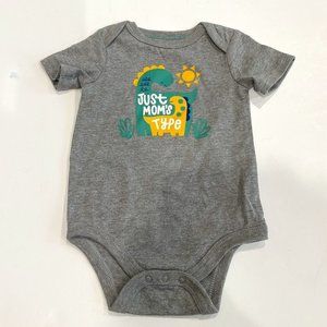 Baby Cat & Jack, NWOT, baby boy's 3-6M short sleeved body suit in grey.